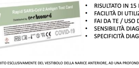 Tampone rapido covid 19 di libera vendita, il primo test fai da te in Italia – selftest antigenico